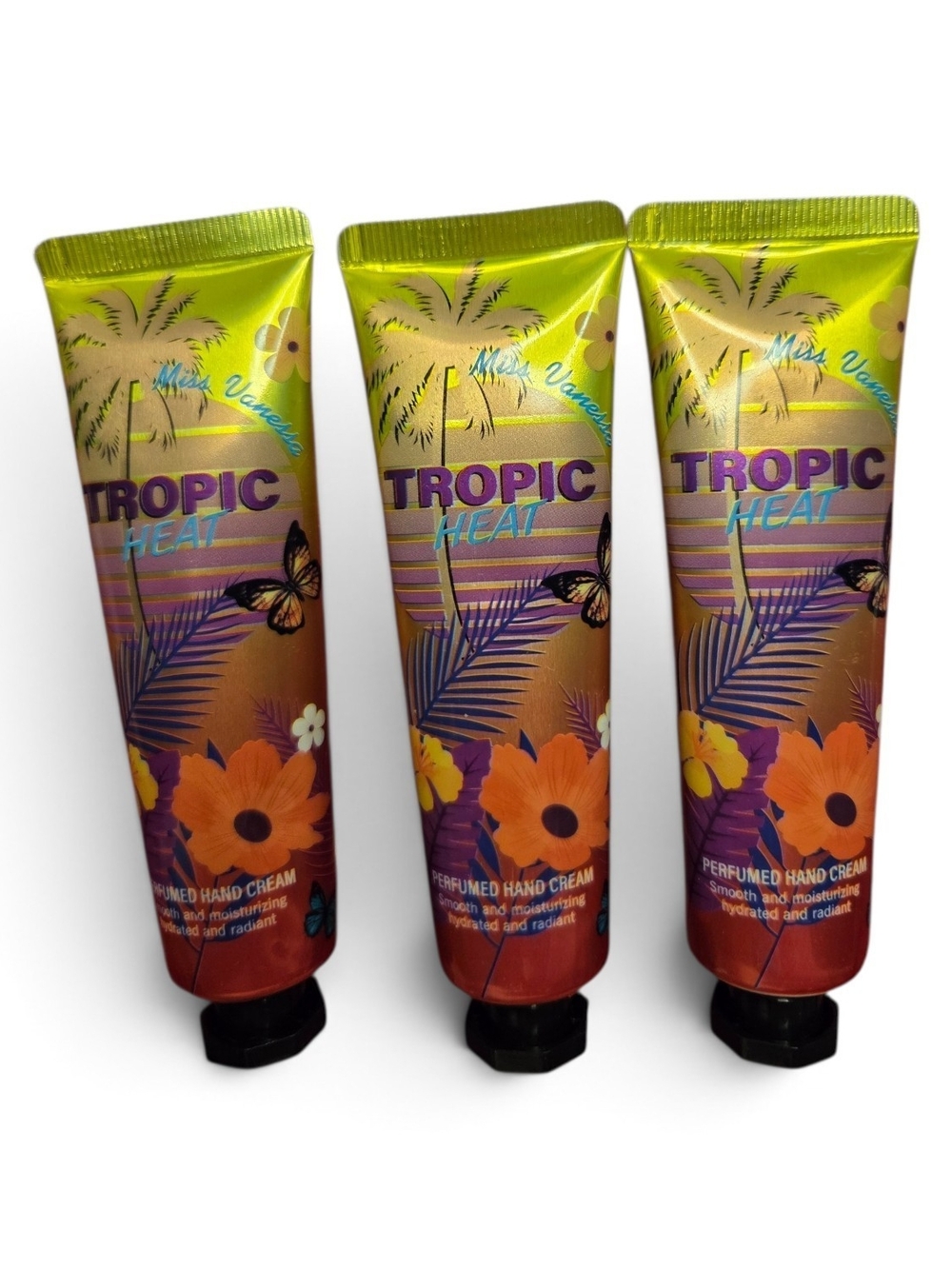 3x Perfumed Hand Cream - Moisturising hydrated and radiant